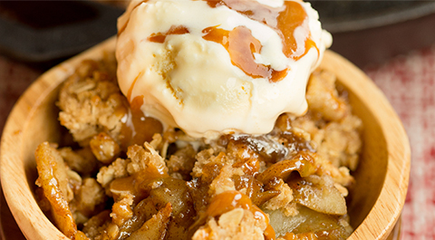 Caramel Apple Crisp