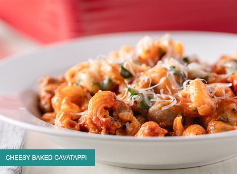 Cheesy Baked Cavatappi