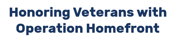 Honoring Veterans with Operation Homefront