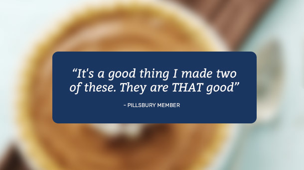 "It's a good thing I made two of these. They are THAT good."