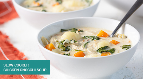 Slow Cooker Chicken Gnocchi Soup