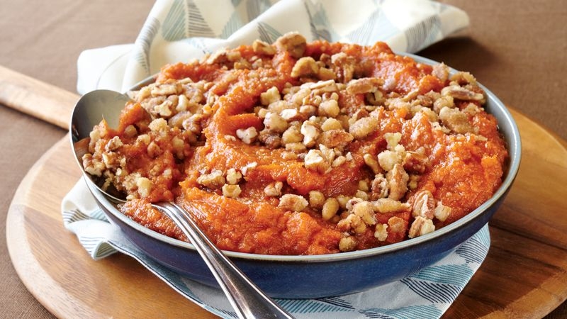 Slow-Cooker Sweet Potato Casserole with Pecans
