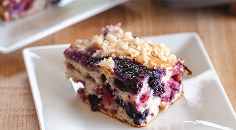 Triple Berry Muffin Cake