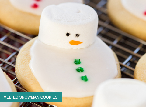 Melted Snowman Cookies