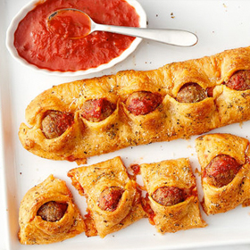 Pull-Apart Crescent Meatball Sliders