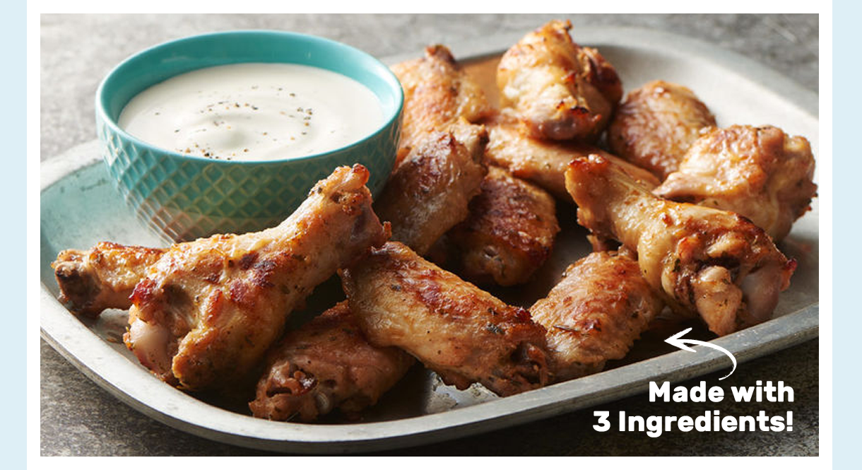 Chicken Wings with 5 Ingredients or Less