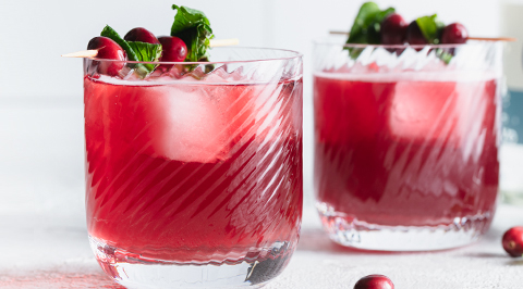 Cranberry Green Tea Mocktail