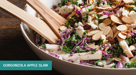 Gorgonzola Apple Slaw