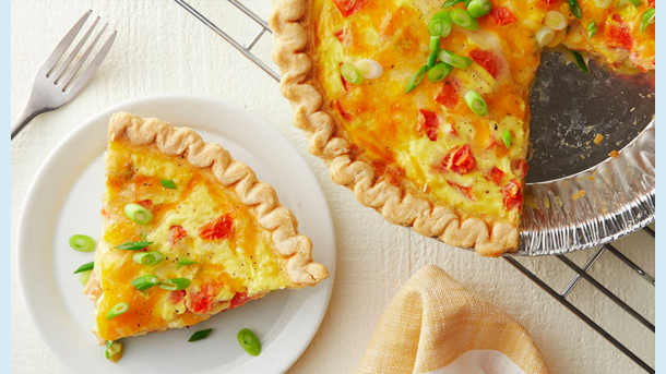 Our Simple Tomato-Bacon Quiche