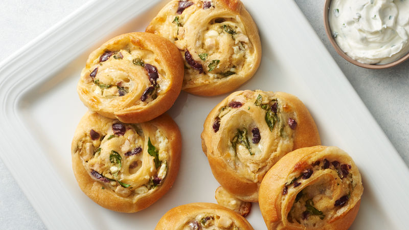 Greek Chicken Crescent Roll-Ups
