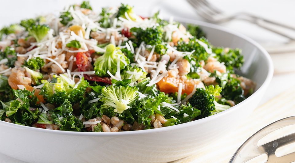 Farrout Broccoli Kale Salad