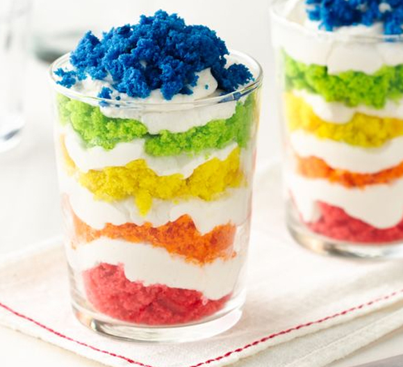 End-of-the-Rainbow Cookie Parfaits