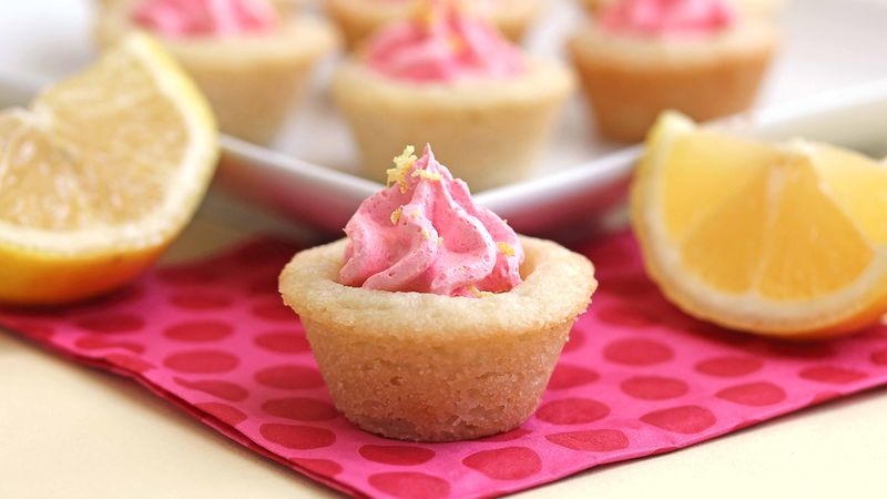 Strawberry-Lemon Cookie Cups