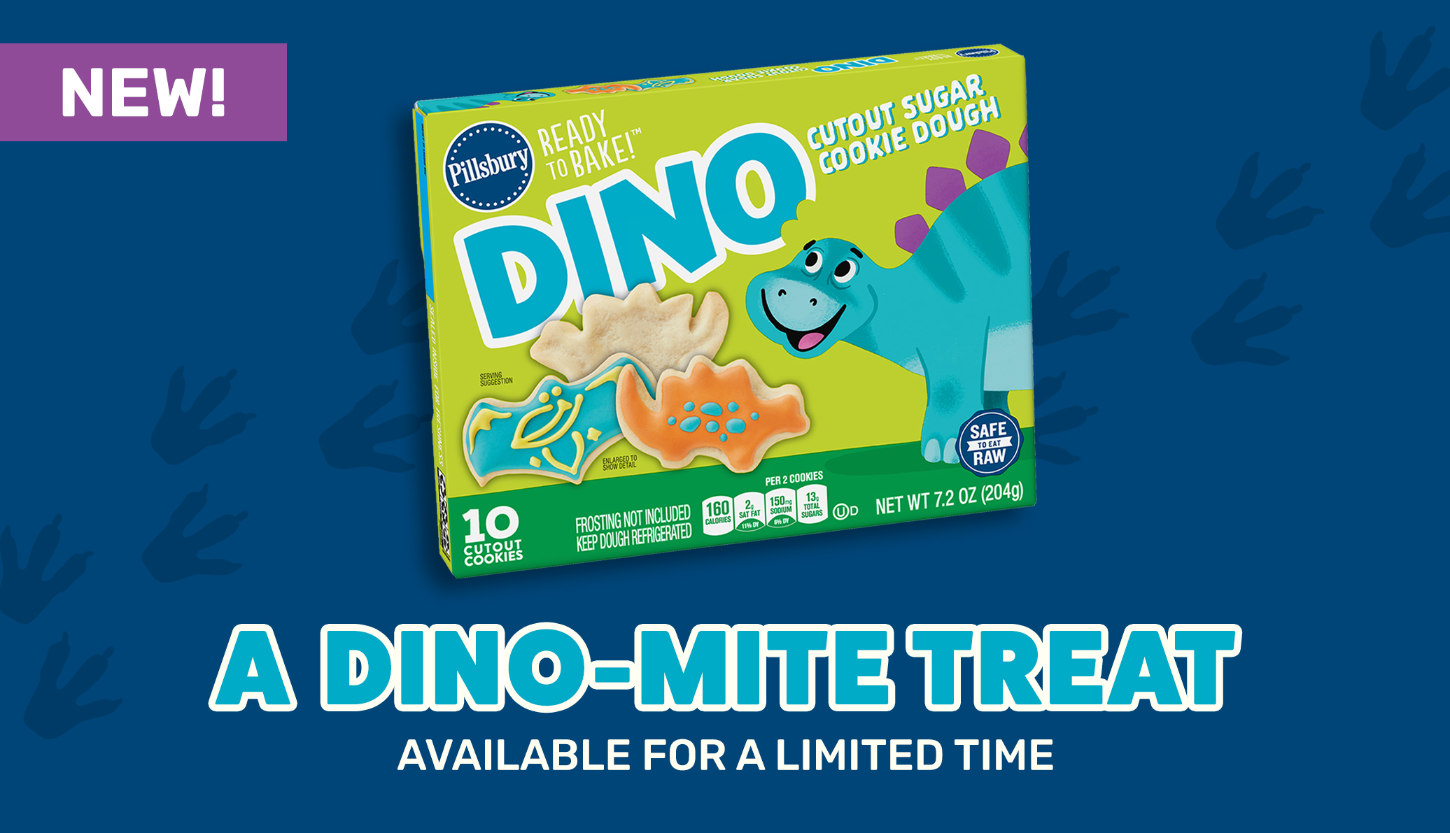 Dino Cutout Sugar Cookie Dough