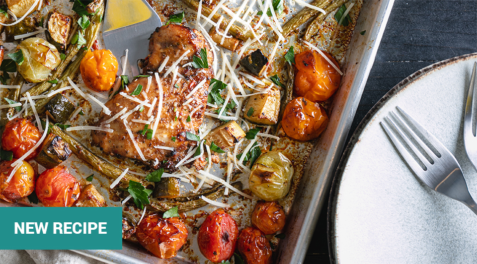 Sheet-Pan Tuscan Chicken & Veggies