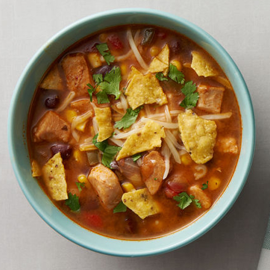 Instant Pot Cheesy Chicken Taco Soup