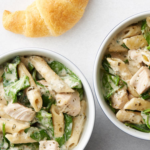 Instant Pot® Creamy Pesto Penne Pasta