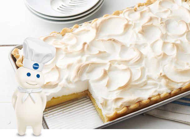 Easy Lemon Meringue Slab Pie