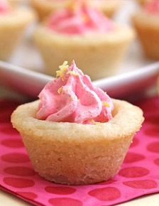 Strawberry-Lemon Cookie Cups