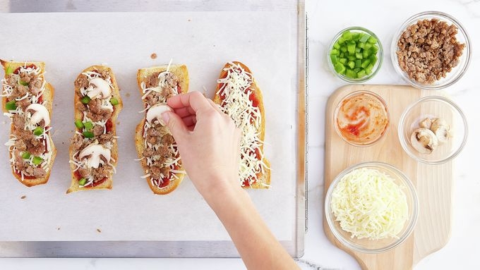 French Bread Garlic Toast Pizza