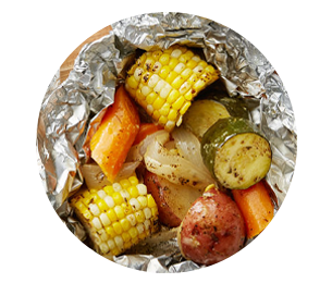 Grilled Vegetable Foil Packs