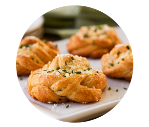 Parmesan-Herb Braided Crescent Rounds