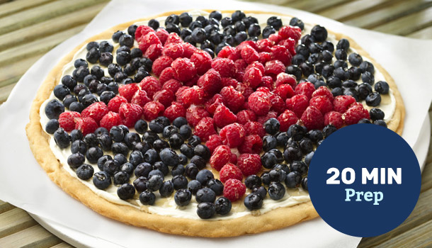 Patriotic Cookie Pizza