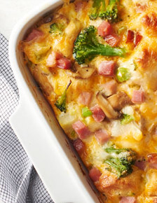Ham and Cheese Omelet Bake