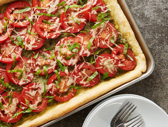 Slab Tomato Pie