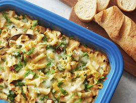 One-Pan Tuscan Chicken Pasta Bake