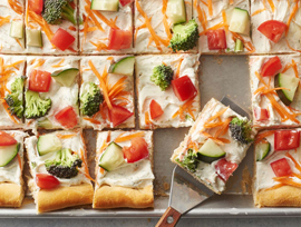 Easy Crescent Veggie Pizza
