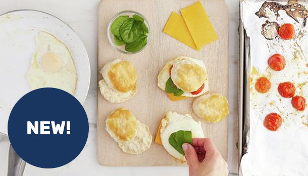 Tomato Breakfast Biscuit Sandwiches