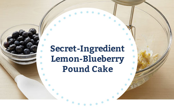 Secret-Ingredient Lemon-Blueberry Pound Cake