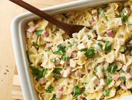 Chicken Cordon Bleu Pasta Bake