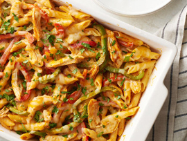 Easy Fajita Pasta Bake