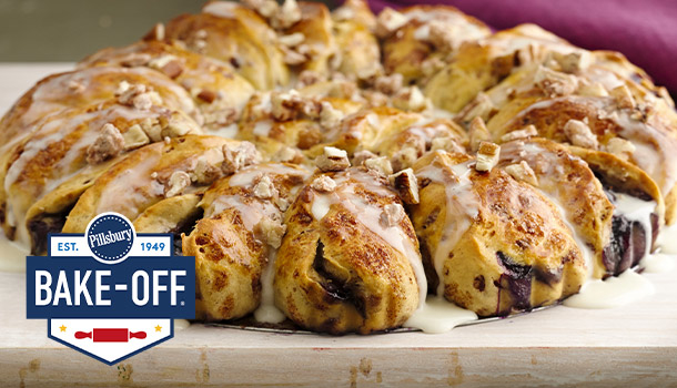 Blueberry Cinnamon Roll Coffee Cake