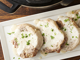 Instant Pot® Creamy Garlic Pork Chops