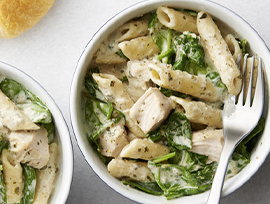Instant Pot® Creamy Pesto Penne Pasta