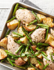 Rosemary Chicken and Potato Sheet-Pan Dinner
