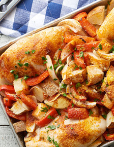 Easy Baked Chicken and Potato Dinner
