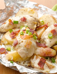 Ranch Chicken and Potato Foil Packs