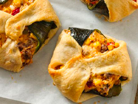 Crescent Wrapped Stuffed Peppers