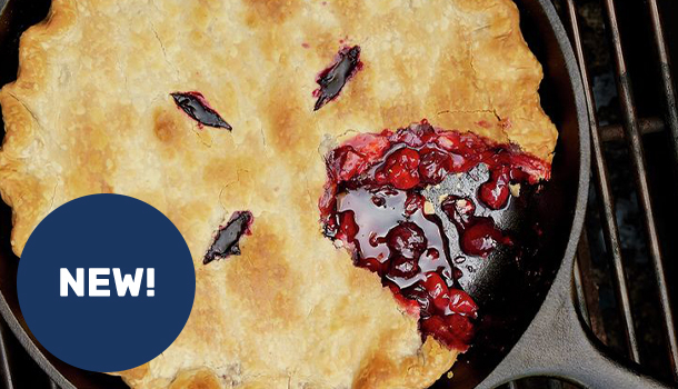 Grilled Cherry-Berry Skillet Pie
