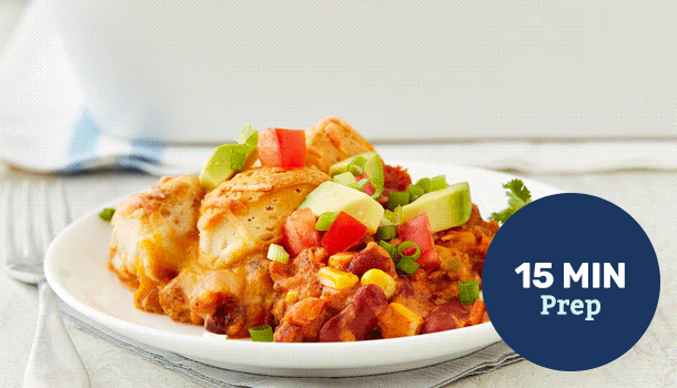 Biscuit-Topped Cowboy Casserole