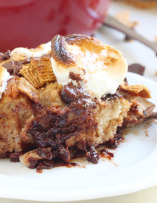 Overnight S’mores French Toast Casserole