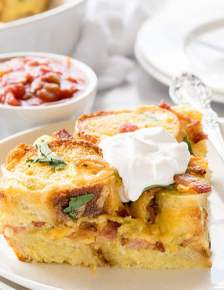 Bacon and Cheese French Toast Bake