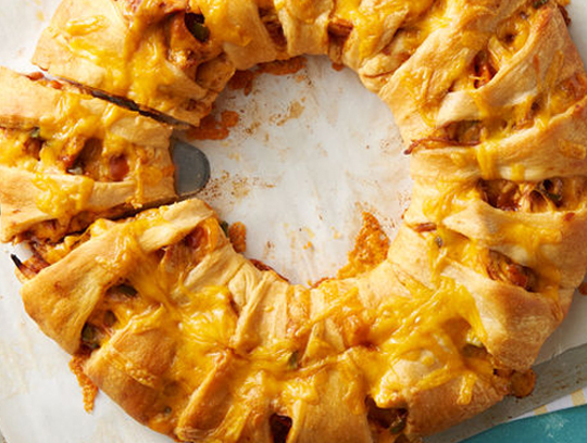Sweet Hawaiian BBQ Chicken Crescent Ring