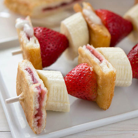 Fruit and Pastry Breakfast Kabobs