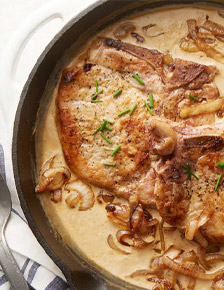 Creamy Smothered Ranch Pork Chops for Two