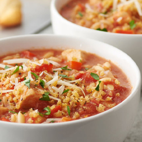 Slow-Cooker Chicken Parmesan Soup